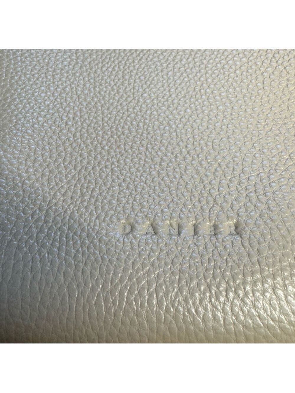 Danier Cream and Brown Crossbody Bag Top Handle and removable strap - Picture 5 of 12